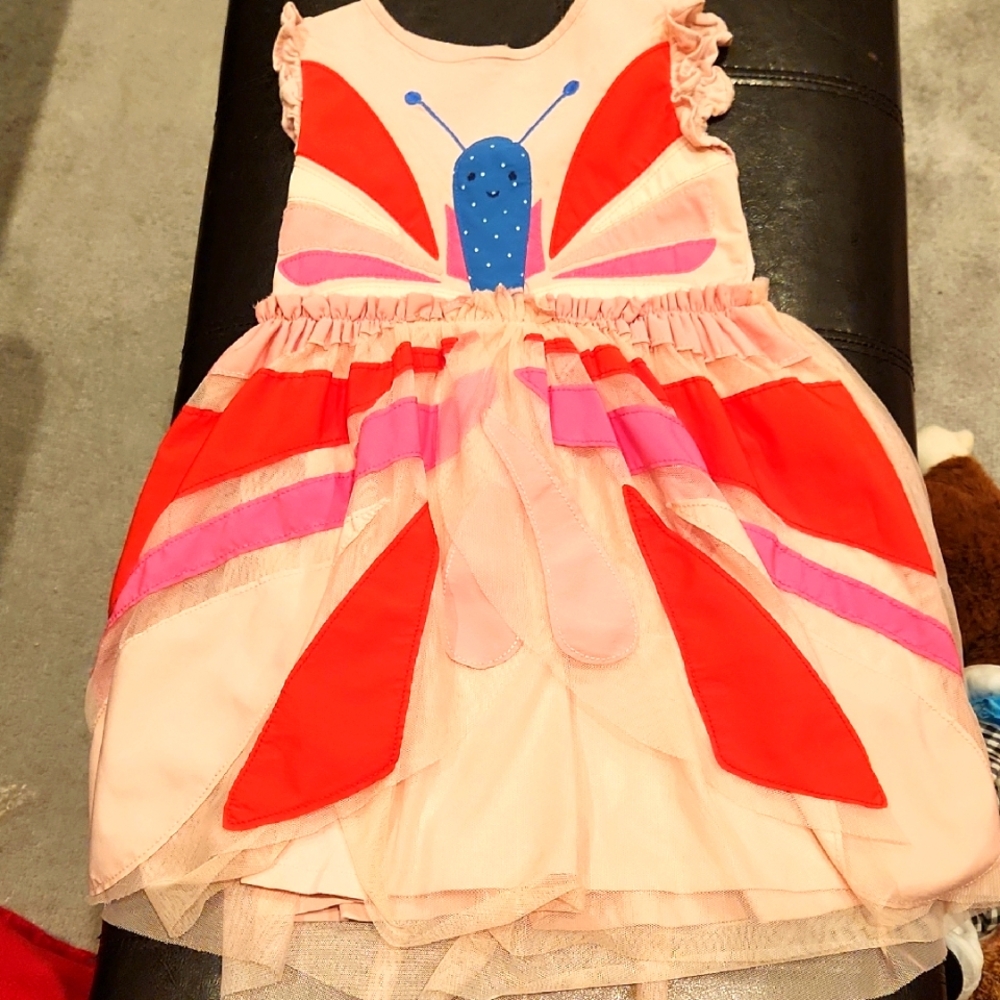 Mini boden butterfly dress 4-5 YR